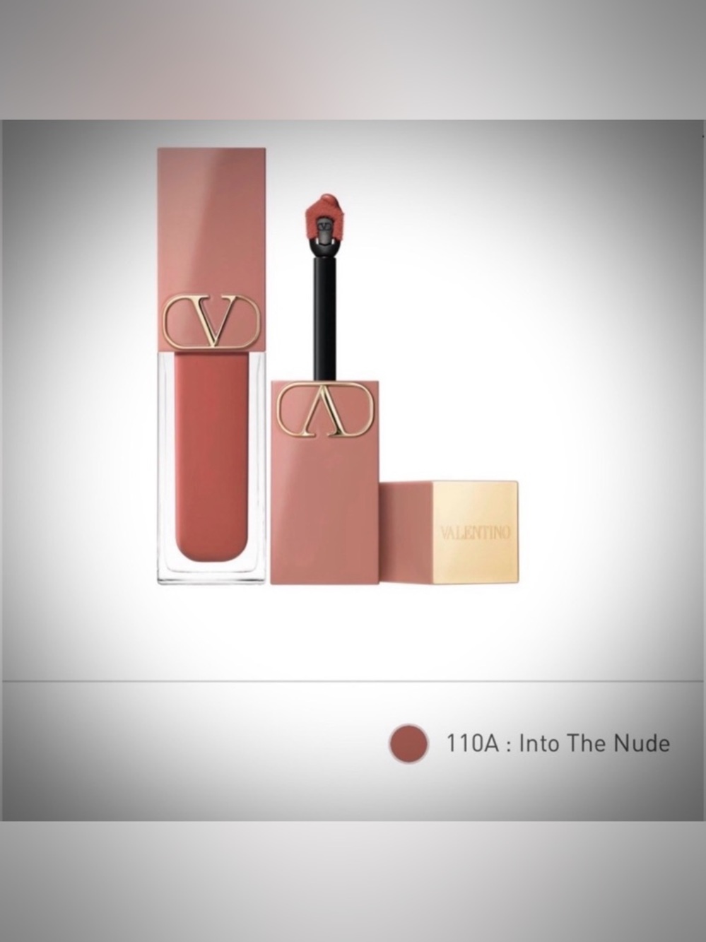 Valentino Liquirosso Blush Matte Color 110A